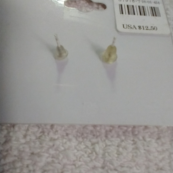 Icing sterling silver cz earrings flower 💐🌹 floral - Picture 3 of 5